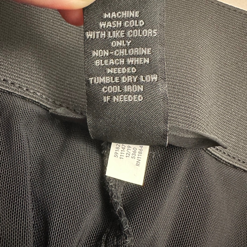 Y2K Lane Bryant Capri Pants Size 18 Black Tailored Button Detail Office Siren - Picture 8 of 8